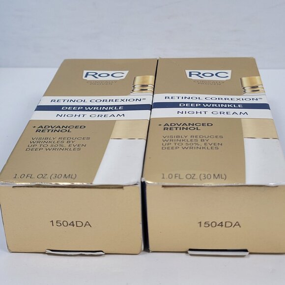 RoC Retinol Correxion Deep Wrinkle Night Cream 1.0 Fl Oz Set of 2 NIB - Picture 5 of 5